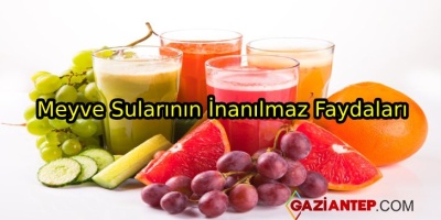 Meyve Sularının İnanılmaz Faydaları