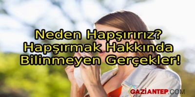 Neden Hapşırırız? Hapşırmak Hakkında Bilinmeyen Gerçekler!