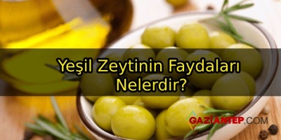 Yeşil Zeytinin Faydaları Nelerdir?