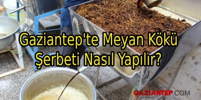 Gaziantep’te Meyan Kökü Şerbeti Nasıl Yapılır?