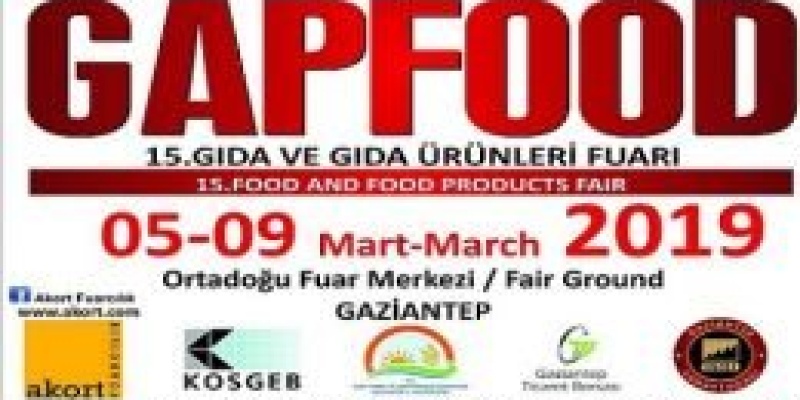 Gapfood 15.Gıda ve Gıda Ürünleri Fuarı