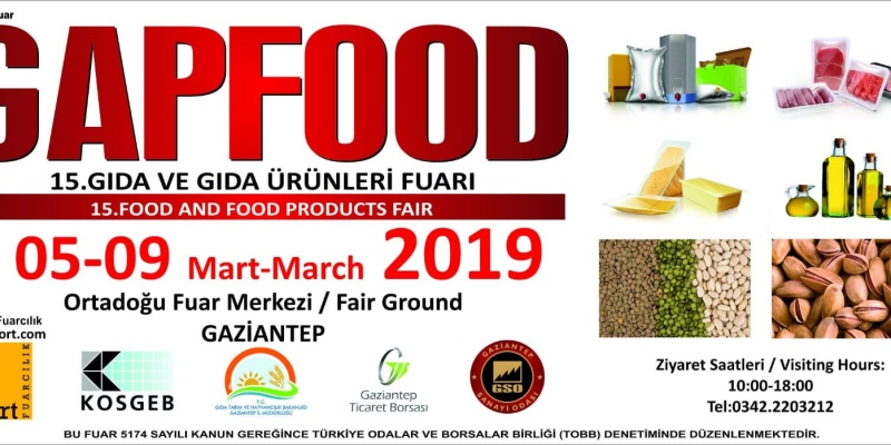 GAPFOOD Gıda, Gıda Teknolojileri ve Ambalaj Fuarı