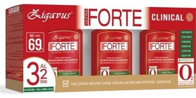 ZİGAVUS FORTE 3 AL 2 ÖDE KURU VE NORMAL SAÇLAR